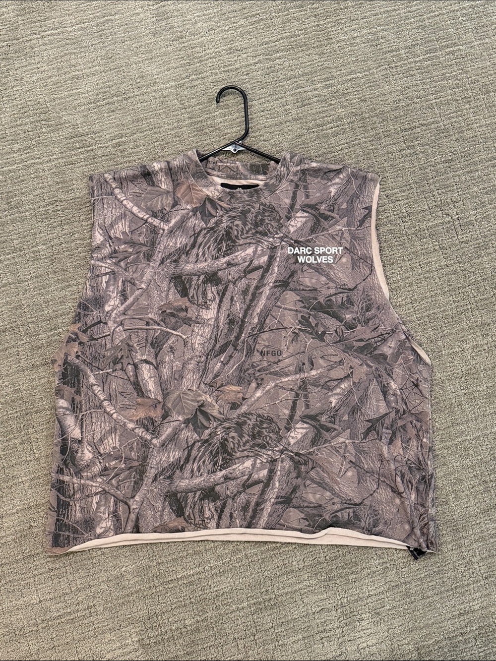 Darc Sport Men's Sleeveless Camo Tank Top - Taupe